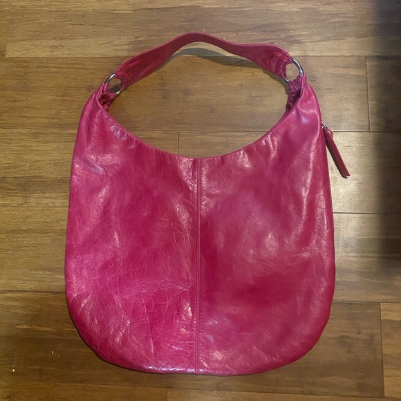 Pink leather authentic hobo purse